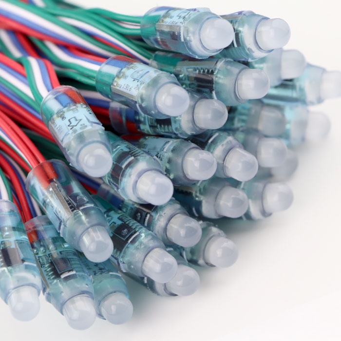 Led Đúc F8 Full Màu 1916 Bó 50 Led - Cháy Led Trước Led Sau Vẫn Chạy