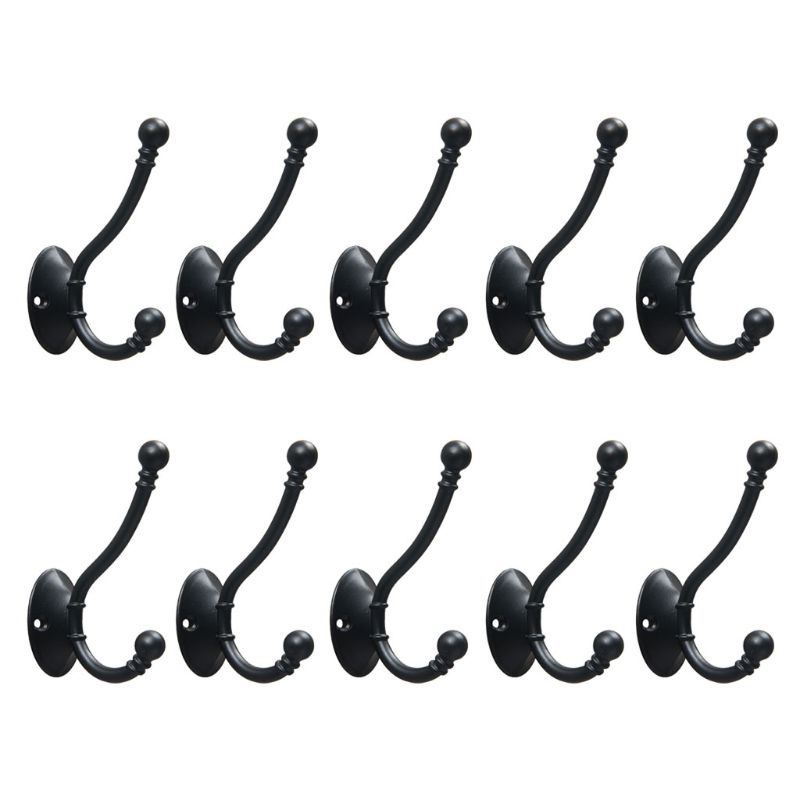 Aoto Set 10 Móc Treo Áo Khoác Lên Xuống Hai Móc Chịu Tải Nặng Châu Âu Kèm S