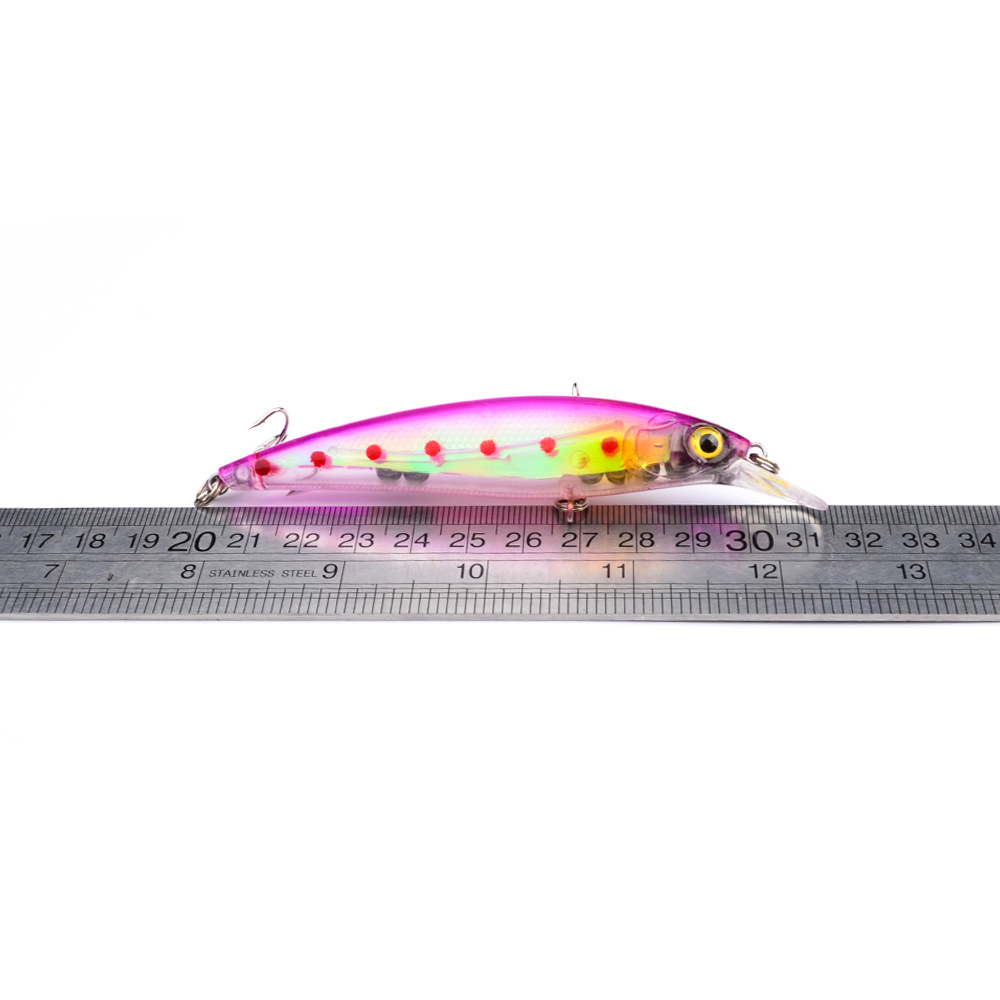 Minnow 110mm 13.4g Mồi giả câu cá bằng nhựa cứng,rô ta, chuối, lóc, sộp, thiểu, ngão