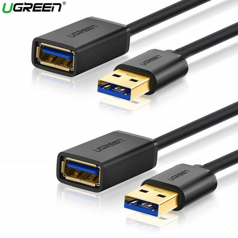 Cáp USB 3.0 nối dài Chính hãng Ugreen 30125 30126 10368 US129 (đầu mạ vàng Cao cấp)