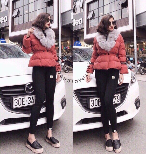 Quần legging mèo lót lông