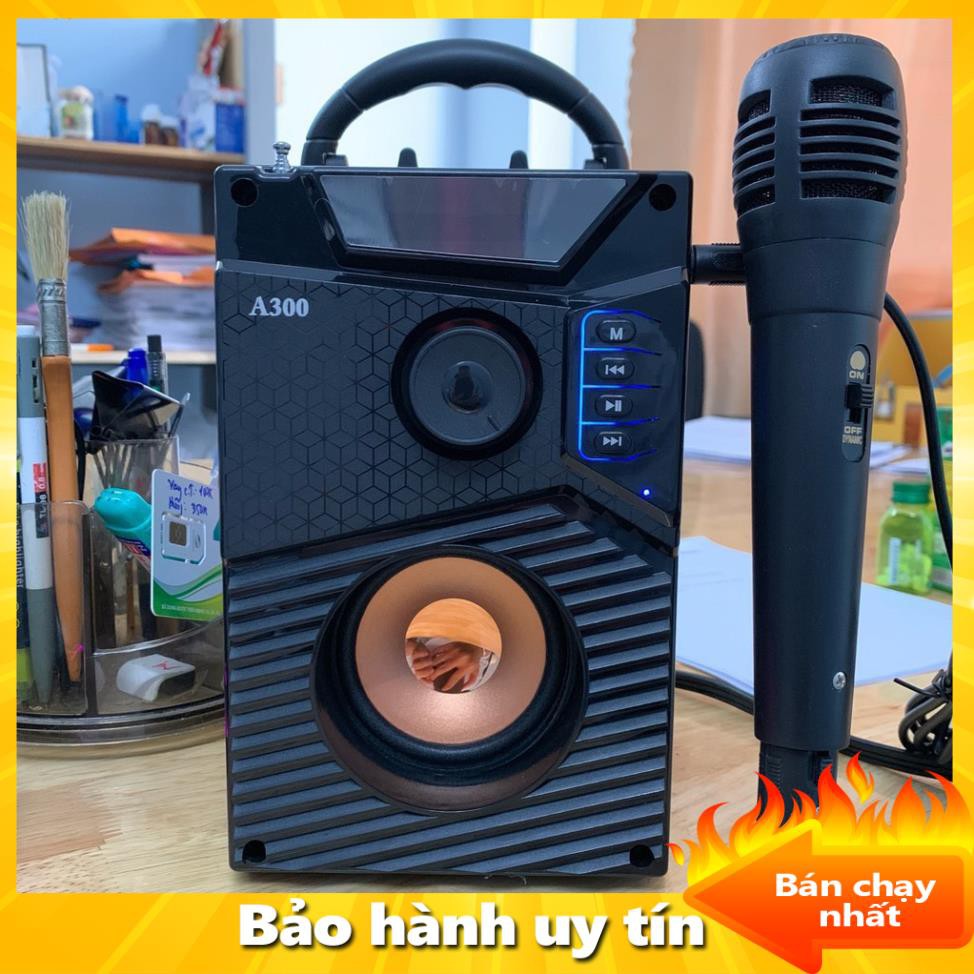 [ Xả kho tết] Loa A300 Hozito  Version 2020 ⚡ TẶNG MIC HÁT⚡ Loa Karaoke Bluetooth Cầm Tay