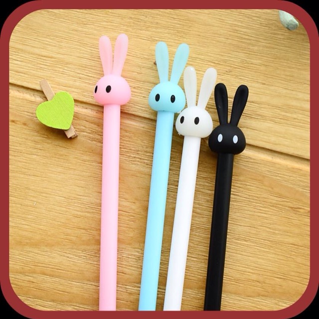 [Nhiều màu] Bút bi nước học sinh đẹp giá rẻ - Bút bi hình thỏ siêu cute - Bút nước nét đẹp - Văn phòng phẩm học sinh