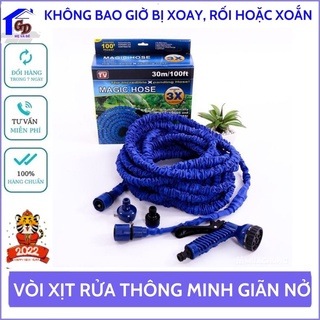 Vòi xịt nước, vòi xịt rửa thông minh giãn nở, tưới cây, rửa xe phun nước loại 15/30m