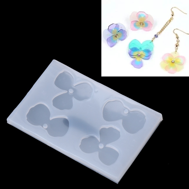 Khuôn Silicone Làm Trang Sức Hình Cánh Hoa