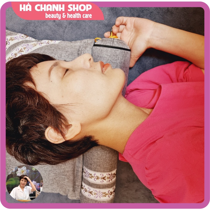 Gối Thảo Dược Kê Cổ Gối Đầu Ngải Cứu Có Cắm Điện Làm Nóng Cổ Spa Hương Thơm Thảo Mộc Giúp Giảm Đau Nhức Cổ Vai