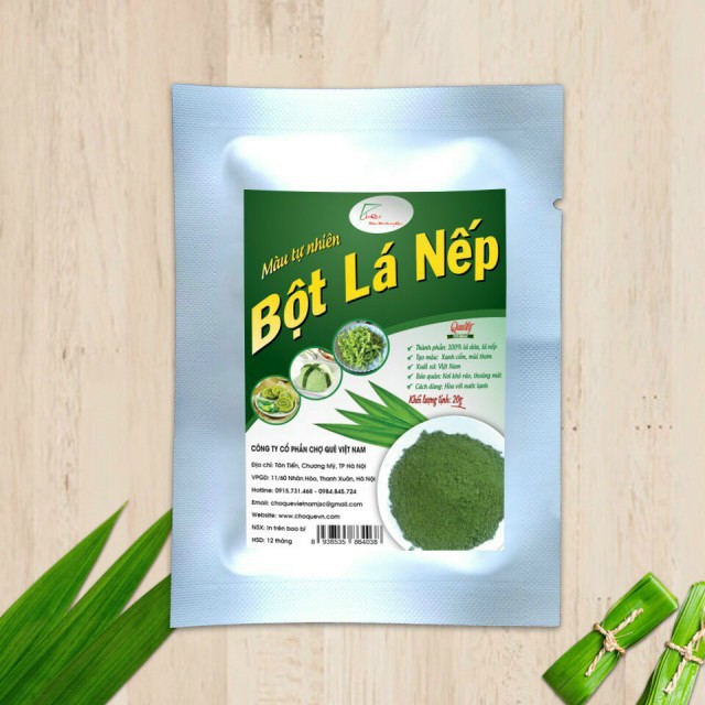 Bột Màu Tự Nhiên Gói 50g Bột Tạo Màu Xanh/Bột Lá Nếp (Lá Dứa)