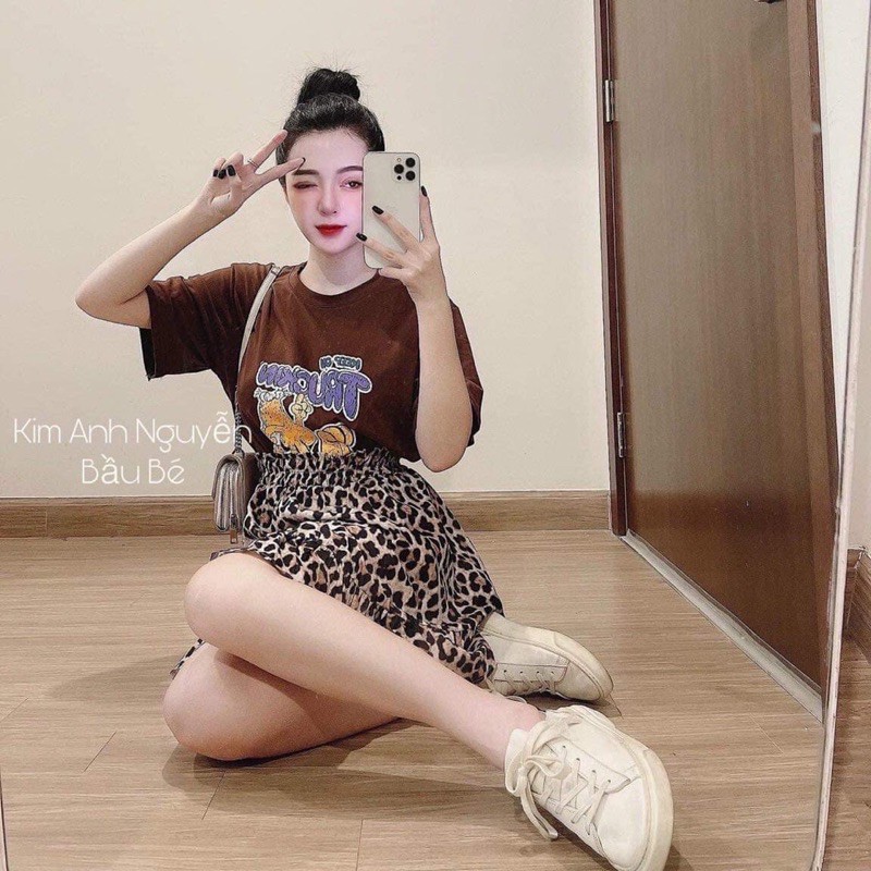 Sét áo Truckin chân váy đốm HS7