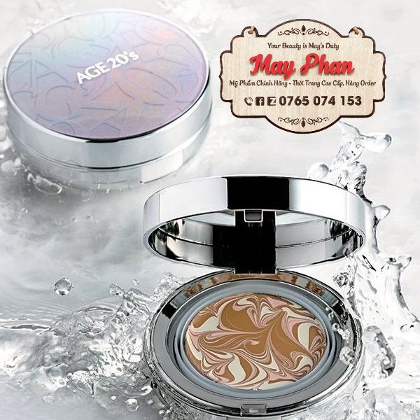 Phấn tươi che khuyết điểm trắng da AGE 20's Essence cover pact