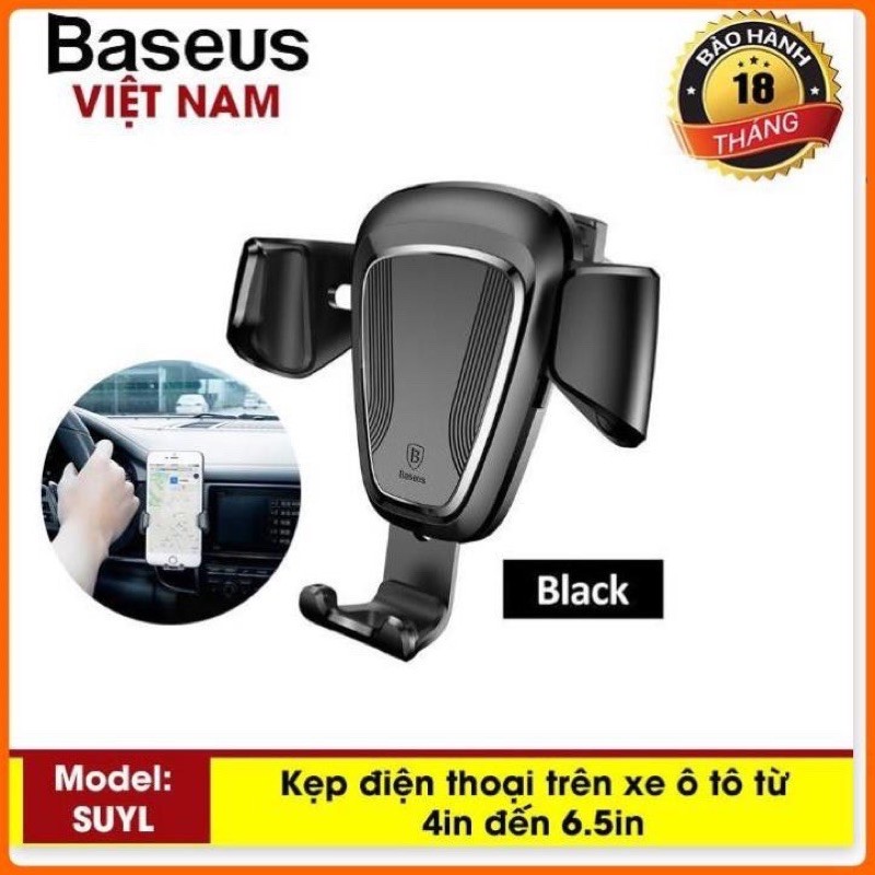 ✔HÀNG CHÍNH HÃNG✔Kẹp điện thoại ô tô-Giá đỡ-Giá kê điện thoại trên cửa gió ô tô-xe hơi-Baseus Gravity Car Mount Bảo hành