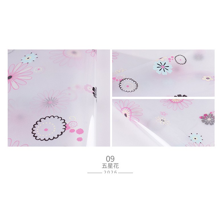 Giấy dán kính vườn hoa sắc màu