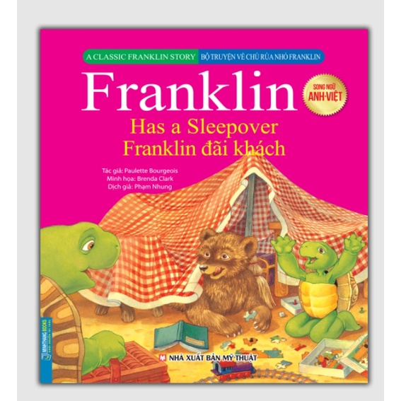 Sách - Bộ truyện về chú rùa nhỏ Franklin - Song ngữ Anh Việt (8 cuốn)