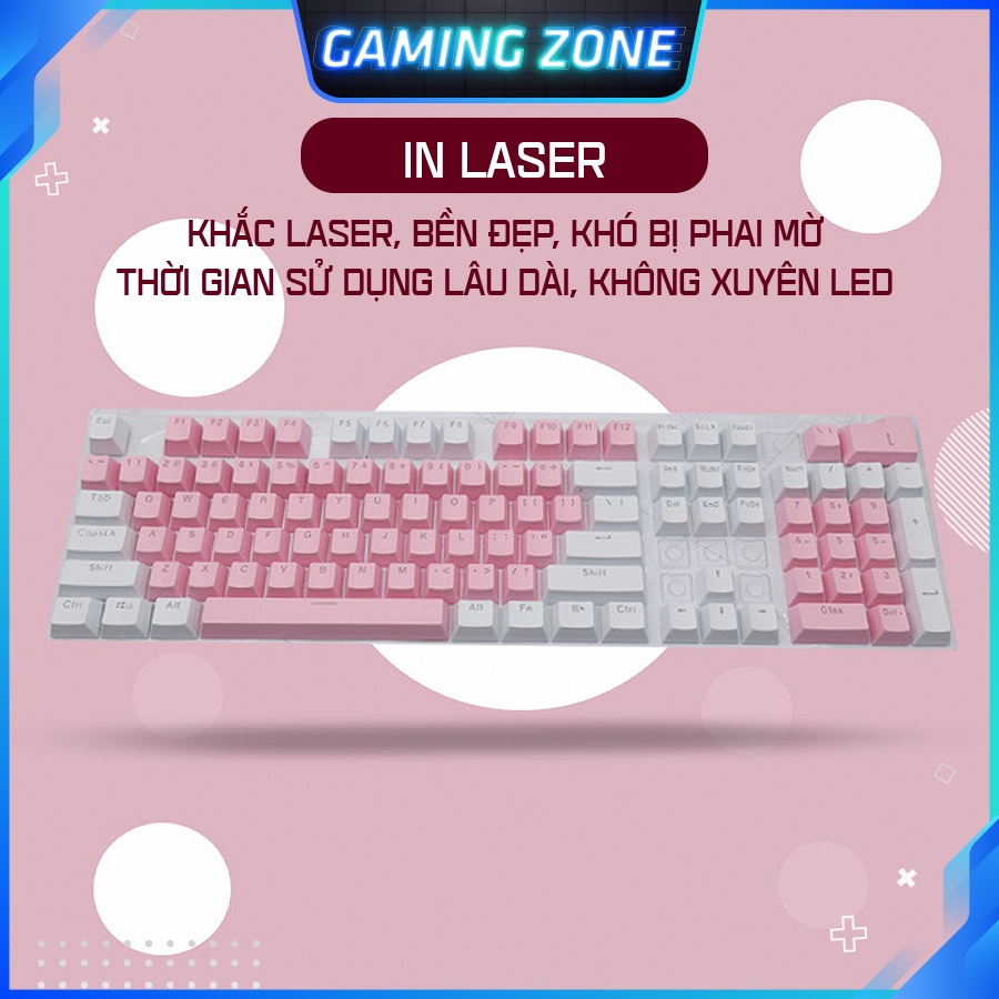 Keycap bàn phím cơ nhựa ABS xuyên LED nhiều màu siêu đẹp