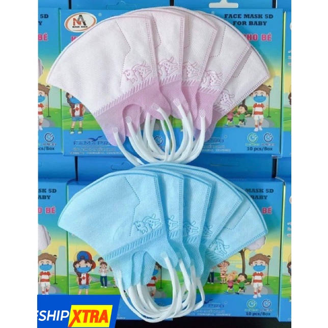 Khẩu trang trẻ em 5D Mask FAMAPRO Nam Anh cho bé 1-4 tuổi