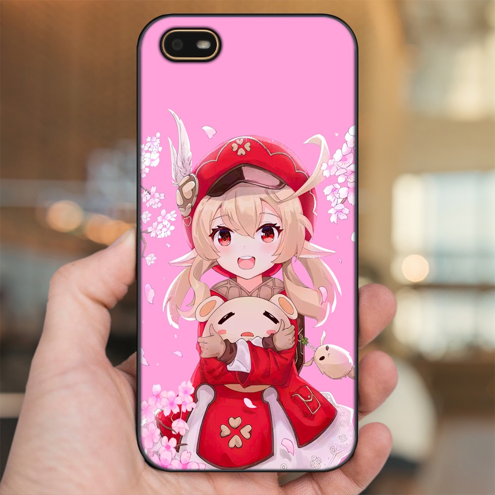 Ốp lưng Oppo A1K viền đen in hình Klee Genshin Impact