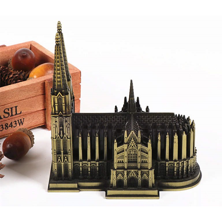 Nhà thờ Cologne mô hình thu nhỏ bằng hợp kim