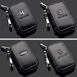 Bao da chìa khoá ô tô xe hơi Logo honda Toyota ford mazda kia Mitsubishi