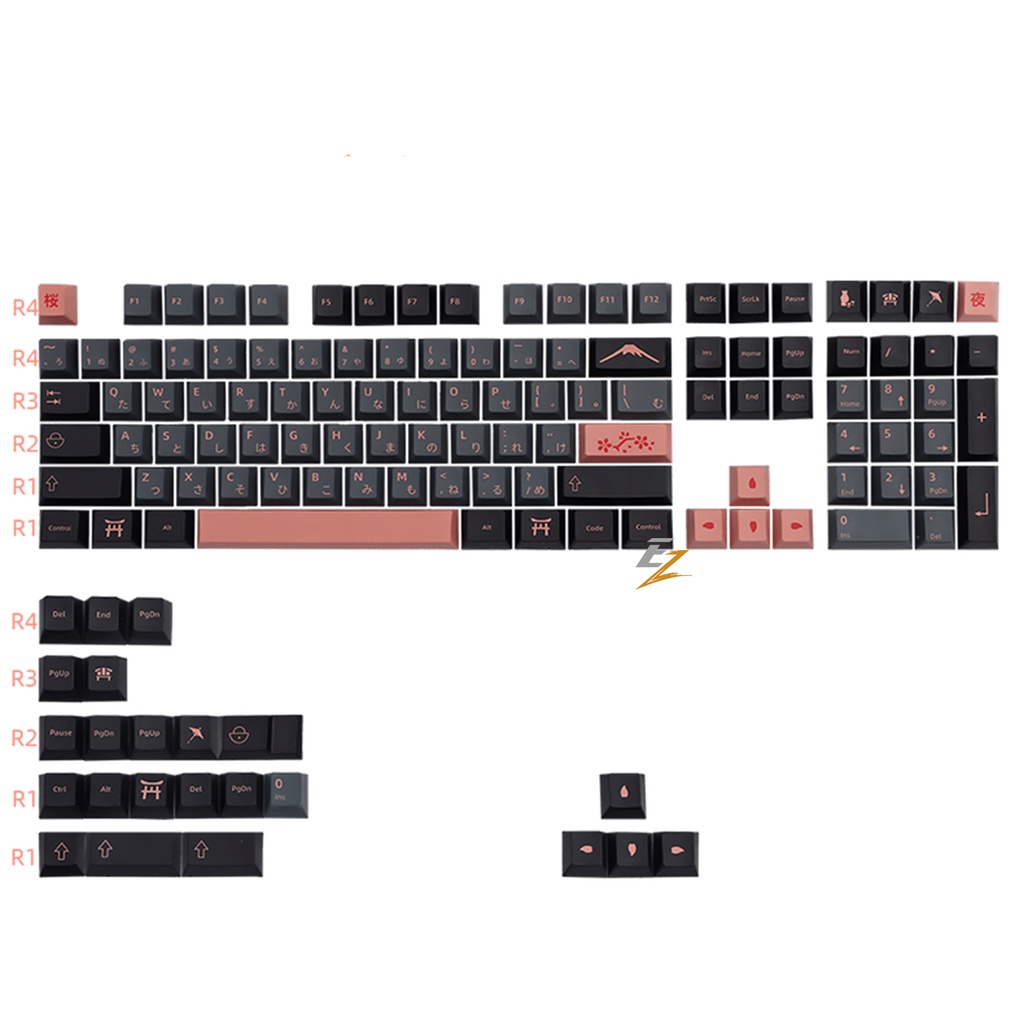 [Mã SKAMSALE03 giảm 10% đơn 200k] Keycap Cho Bàn Phím Cơ GMK Tokyo Night Thick PBT Cherry Profile 131 Phím