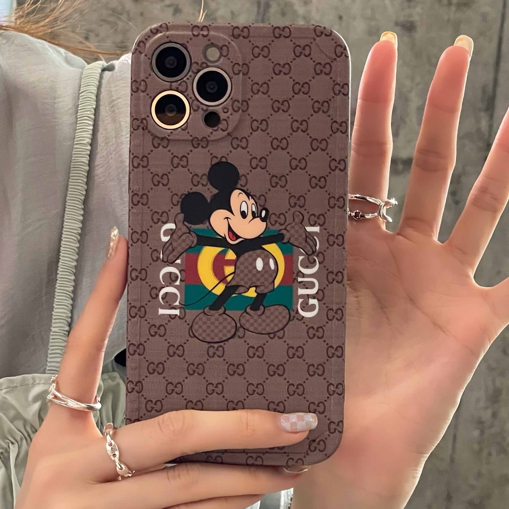 Ốp Điện Thoại Chống Sốc In Hình Chuột Hoạt Hình Dễ Thương Cho iPhone 14 13pro max 12pro 11promax 11