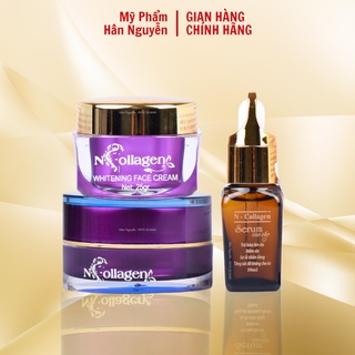 [Mã COSBAUH3 giảm 8% đơn 300K]Bộ dưỡng da - Kem face tím kem lạnh serum cao cấp Ncollagen Hân Nguyễn