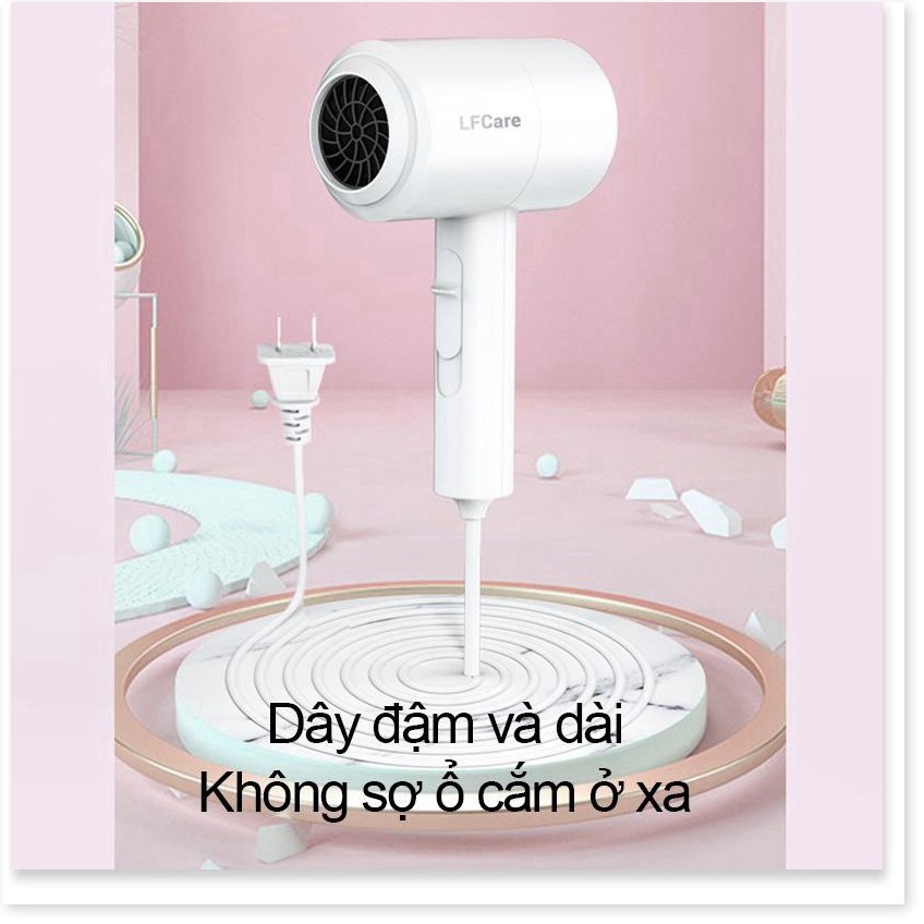 Máy Sấy Tóc Mini 2 Chiều LFCARE Công Suất 1000w - Sấy Tóc Tạo Kiểu Mẫu Mới, Thiết Kế Nhỏ Gọn Tiện Lợi