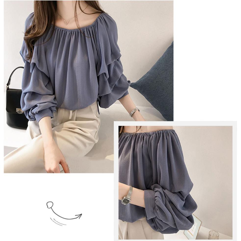 Áo cổ quây voan cao cấp Quảng Châu - Hà Nội