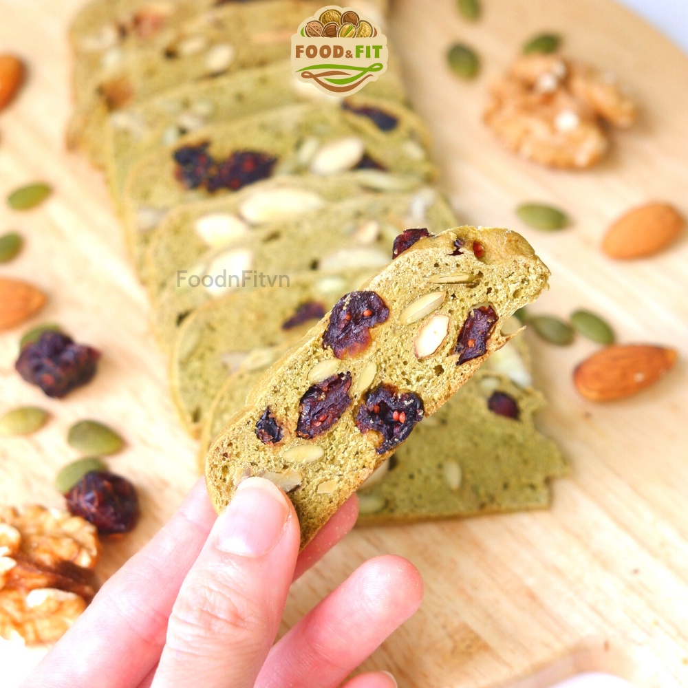 [Mã GROSALE1 giảm 8% đơn 500K] Biscotti ăn kiêng không đường mix 3 vị Food&amp;Fit