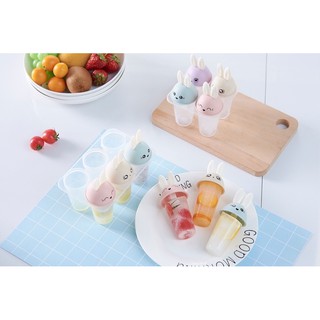 Khay làm kem hình tai thỏ cho bé