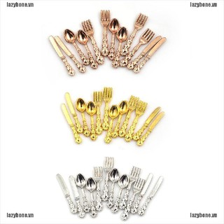 Bộ 12 Dụng Cụ Bàn Ăn Đồ Chơi mini Cho Búp Bê