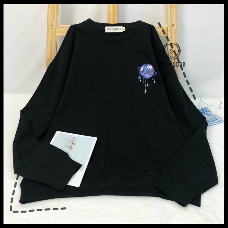 Áo Thun Dài Tay Sweater Nam Nữ Form Rộng Áo Thun Cổ Tròn Sweater Tay Dài Nam Nữ Unisex - Saphisdra | BigBuy360 - bigbuy360.vn