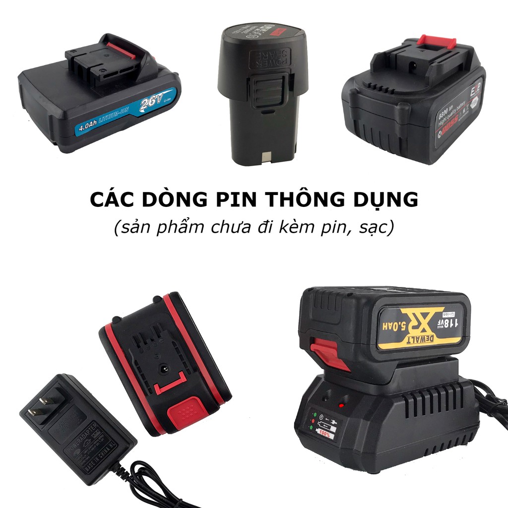 Thân máy khoan pin bắt vít cầm tay dùng pin 12v 24v 26v 28v 36v