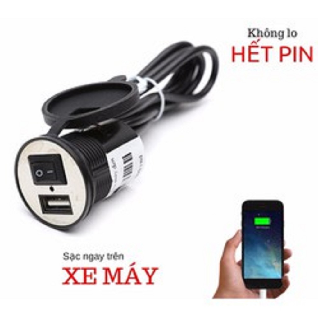 sạc điện thoại di động gắn xe máy