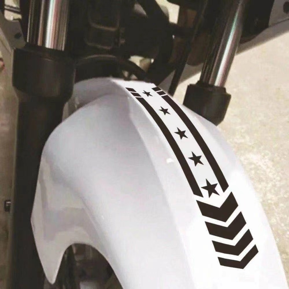 Miếng dán trang trí tấm chắn bùn phản quang cho xe máy Yamaha Suzuki Kawasaki Honda
