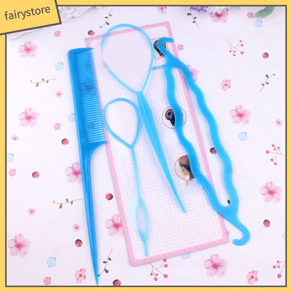 Bộ dụng cụ 4 món tạo kiểu tóc tiện lợi