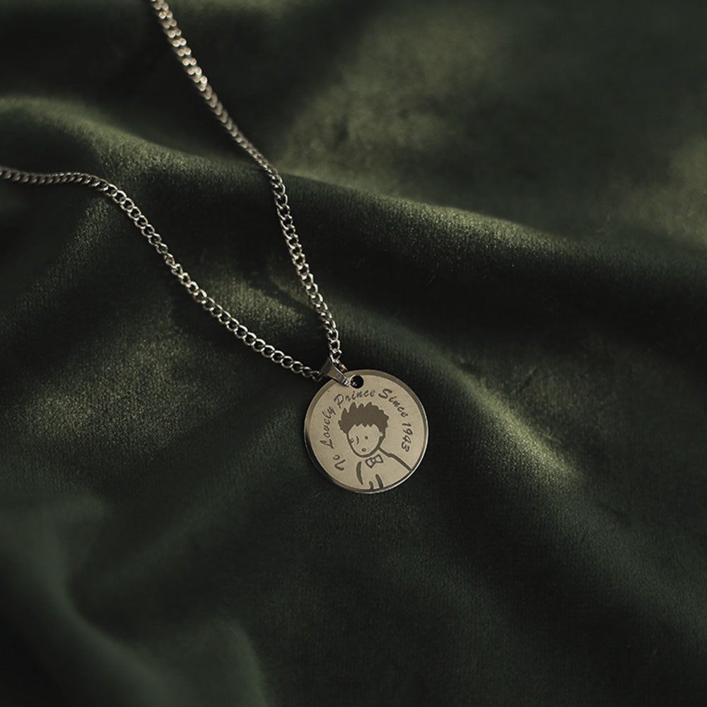 vòng cổ Dài Mặt Tròn Thời Trang Cho Cặp Đôi