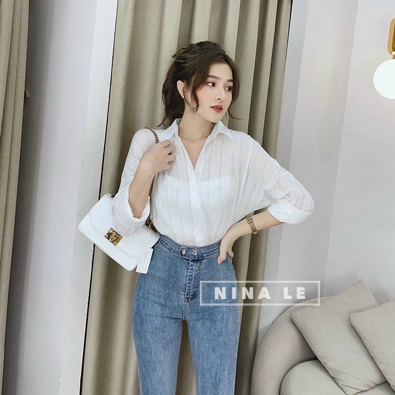 Sơ Mi lụa tay phồng