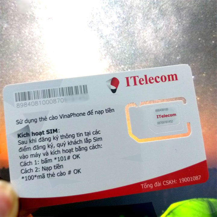 Sim 4G I-Telecom gói cước 3Gb/ngày - Cước tháng 77K - Có sẵn tháng đầu