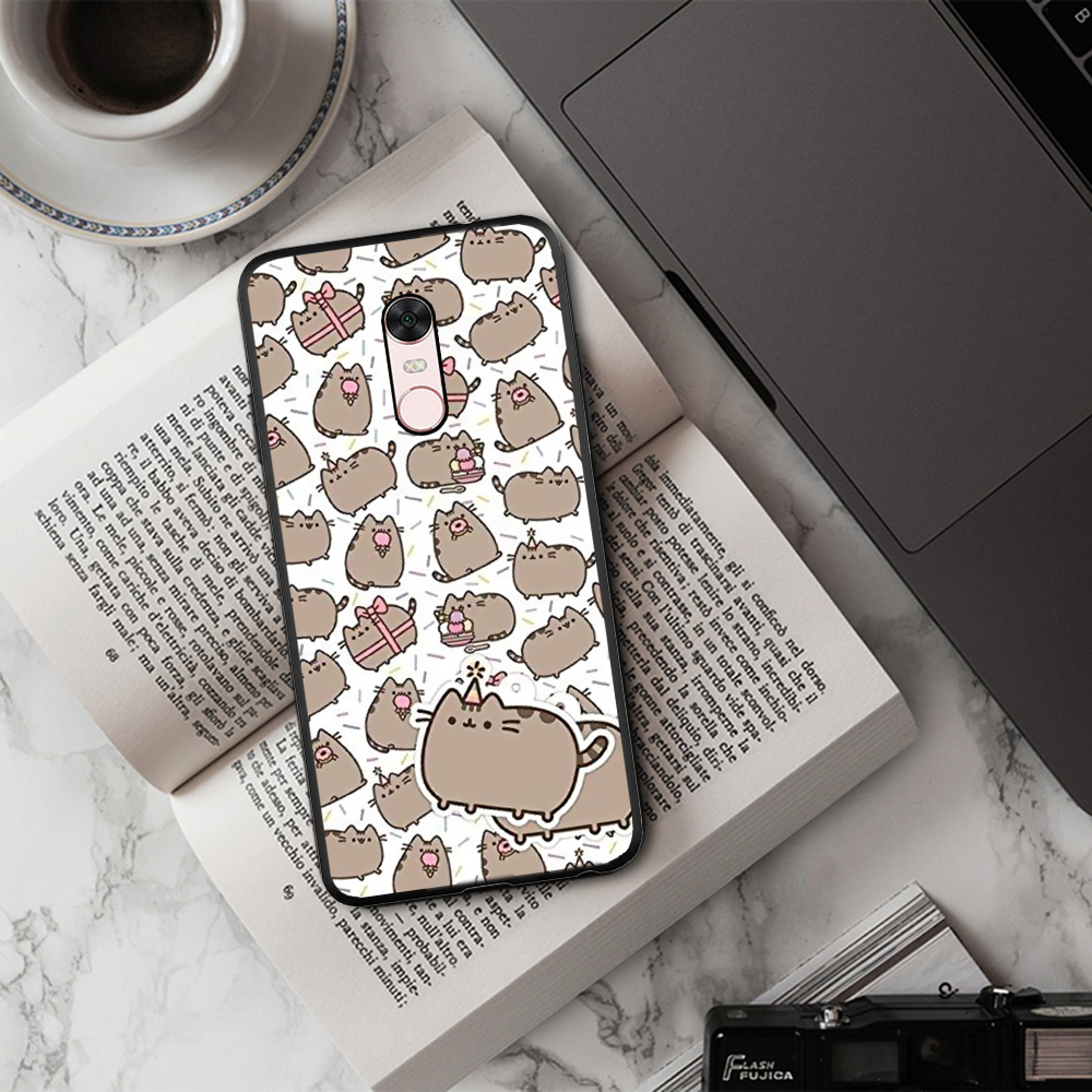 Ốp Điện Thoại Mềm In Hình Mèo Pusheen 205a Cho Xiaomi Mi 11i 11 Ultra Poco F3 Redmi K40 Note 9 10 Pro Max Hoạt Hình