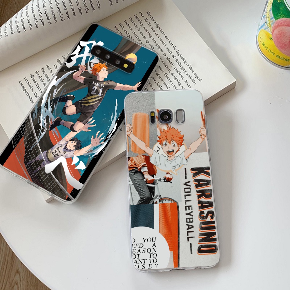 Ốp Điện Thoại TPU Dẻo Trong Suốt Họa Tiết Hoạt Hình Haikyuu Hinata Cho Samsung S9 Plus S10 Plus S10e S10 Haikyuu
