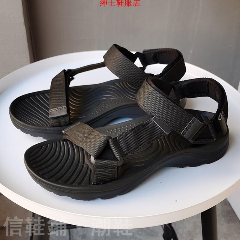 Hàng Có Sẵn Giày Sandal Canvas Quai Dán Chữ I Nhẹ Màu Đen Chống Trượt Có Thể Tháo Rời Cho Bé Trai