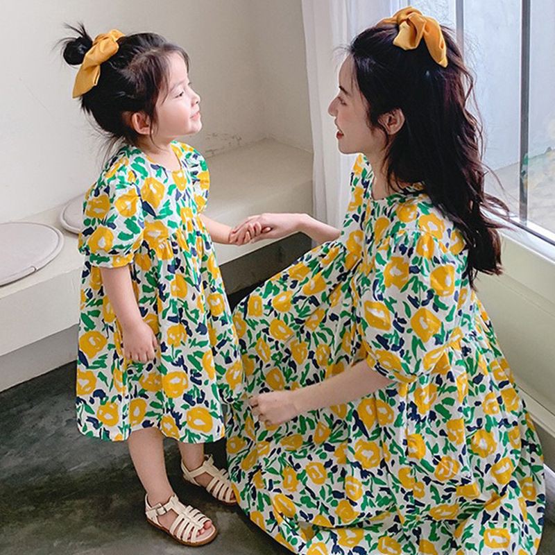 váy áo đôi mẹ và bé