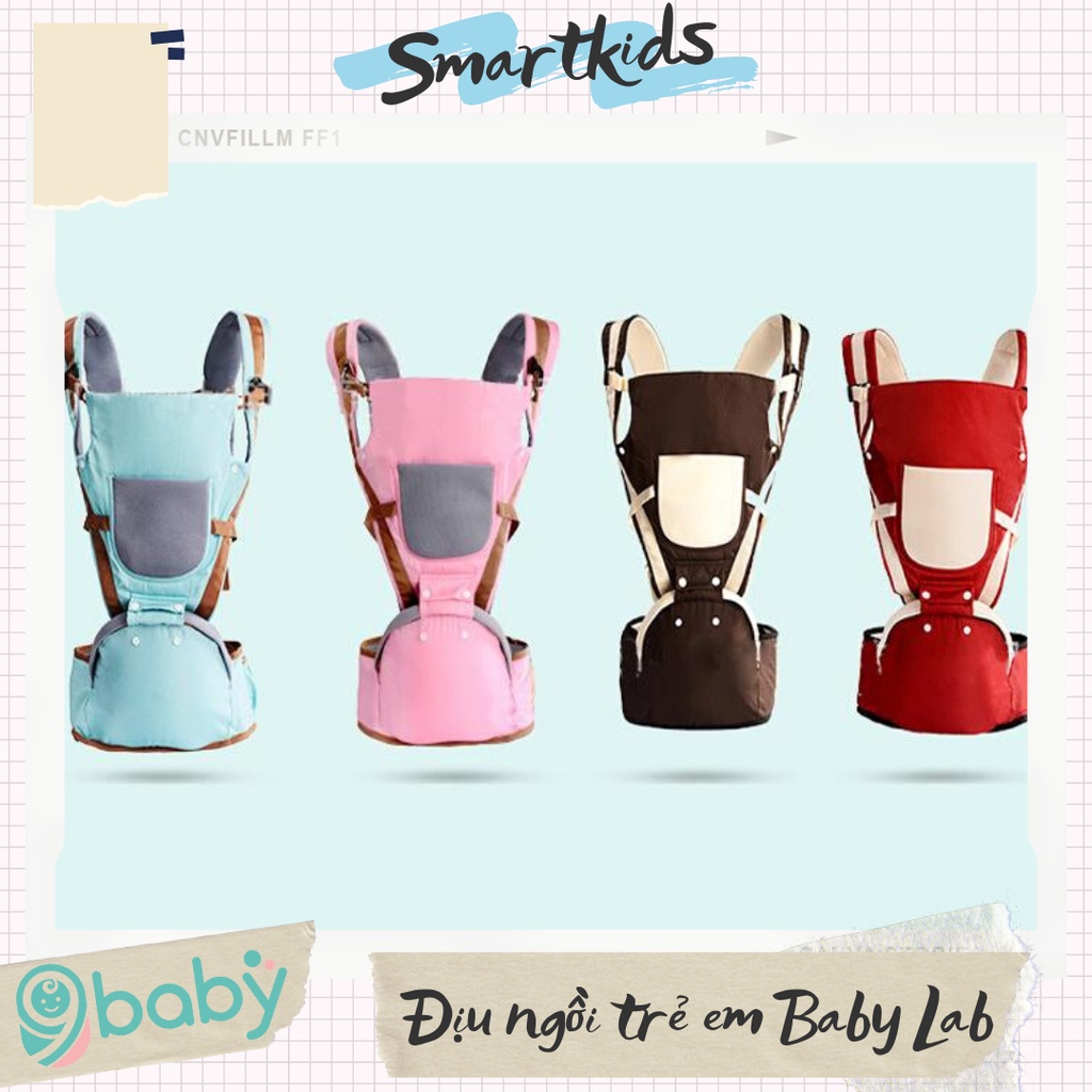 Địu ngồi trẻ em BABYLAB cho bé từ 0-3 tuổi chính hãng