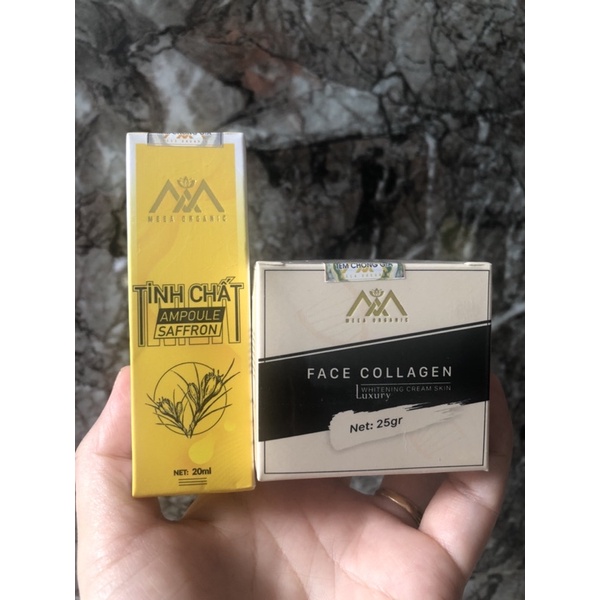 KV Beauty- Combo kem Face DNA cá hồi và tinh chất Ampoule Saffron