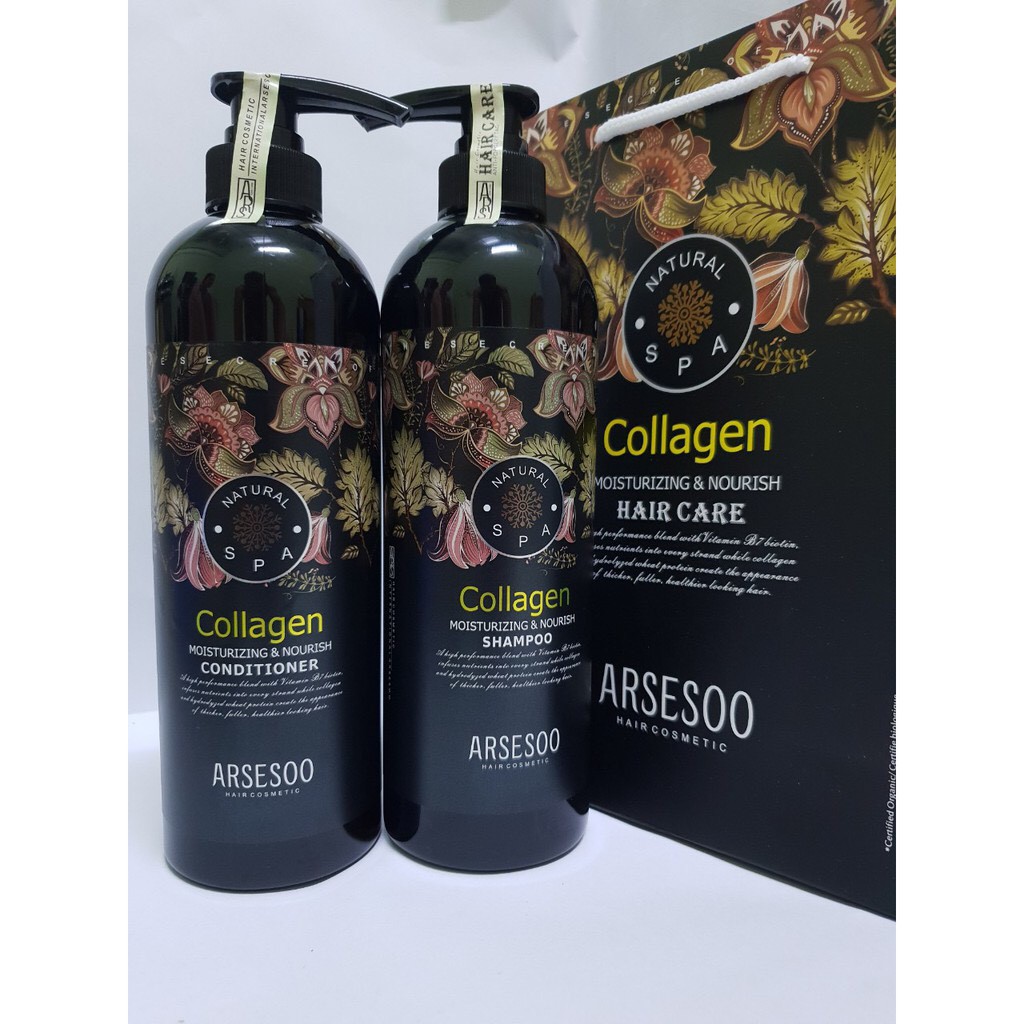 CẶP DẦU GỘI COLAGEN ARSESOO 800ML*2