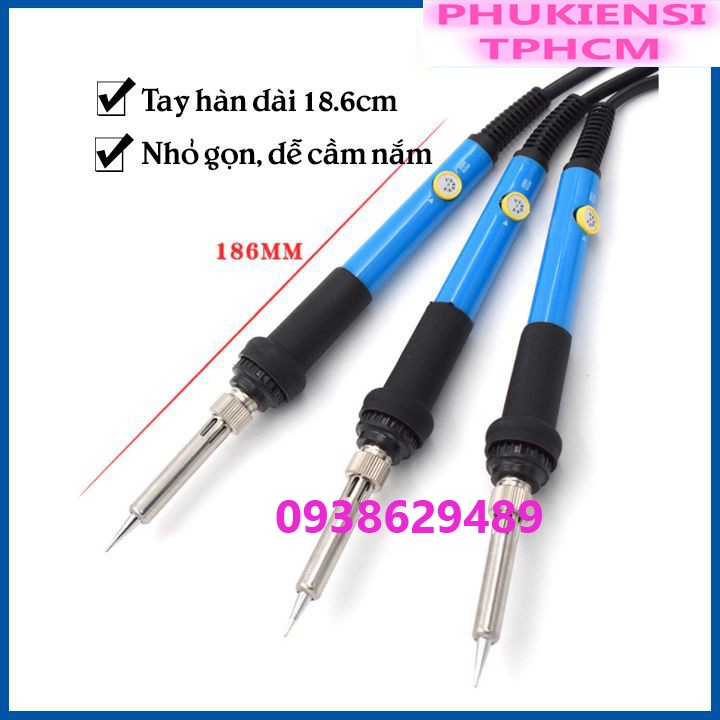 Máy hàn mỏ hàn điện tử 60w - 80w 220v thiếc chì điều chỉnh nhiệt độ 936