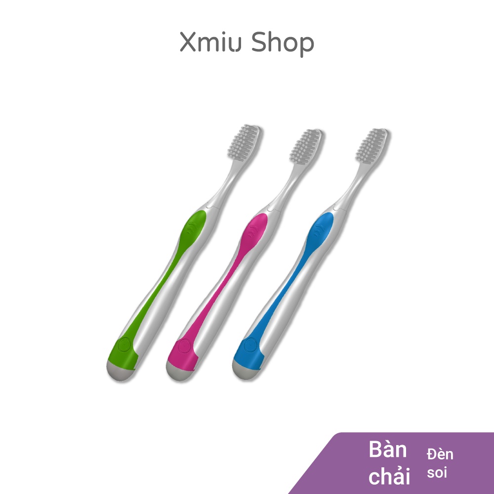 ( KHÔNG KÈM PIN) Bàn chải có đèn soi mảng bám HOREY Công Nghệ độc quyền, Chải Sạch Mảng Bám 10x, Tặng Kèm 2 Đầu Bàn Chải