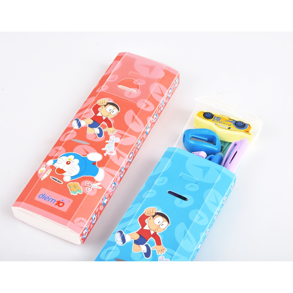 Hộp Viết Điểm 10 TP-PCA014/DO Với Hình Ảnh Nhân Vật Doraemon - Bản Quyền