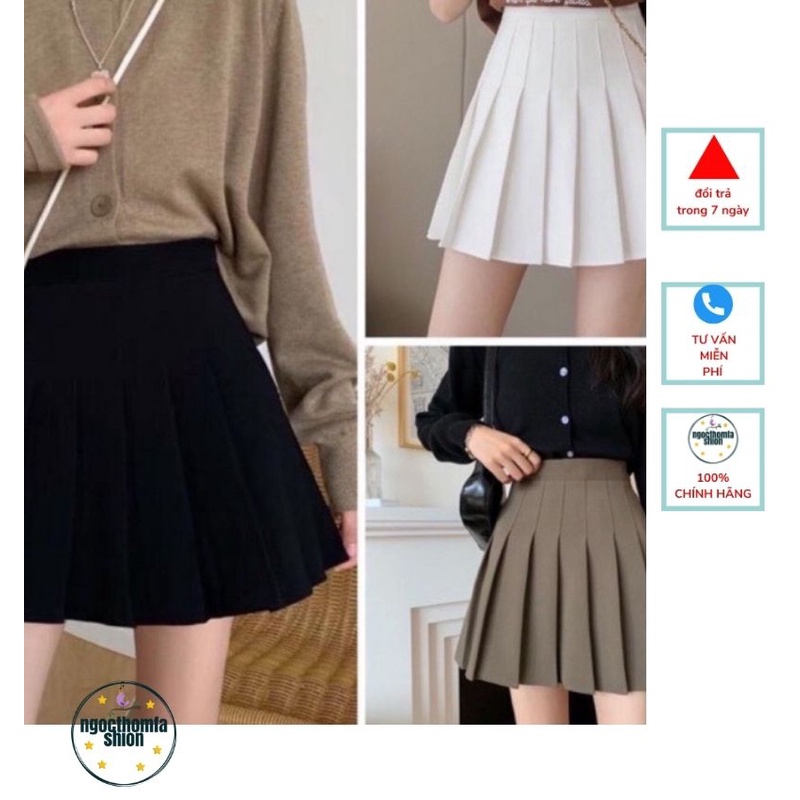 Chân váy xếp ly ngăn siêu xinh váy phong cách hàn quốc tennis xếp ly,