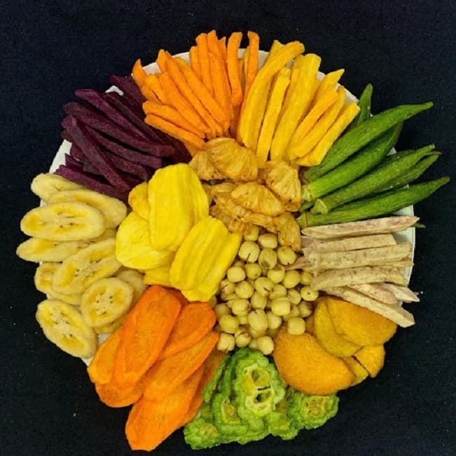 Rau củ sấy giòn, Trái cây sấy Đà Lạt - Không chất bảo quản