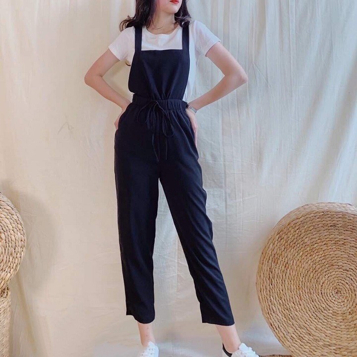 Quần yếm chất đũi mát